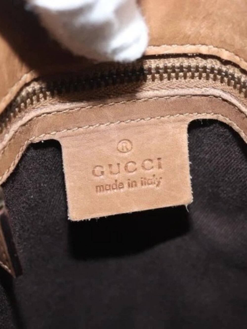 GUCCI GG Canvas Shoulder Bag Beige Gold 110292 Auth 182469 - Picture 11 of 16